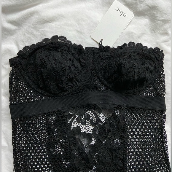 Strapless lace bodysuit - Picture 3 of 7